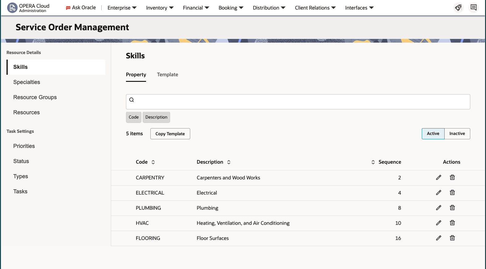 Service Order Management Added screen.