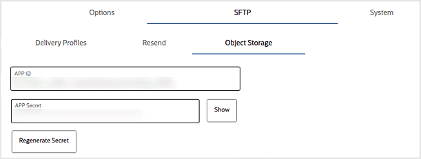 The object storage tab under Controls.