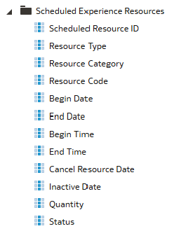 Scheduled Experience Resource