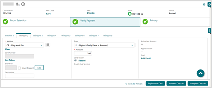 This image shows the verify payment details