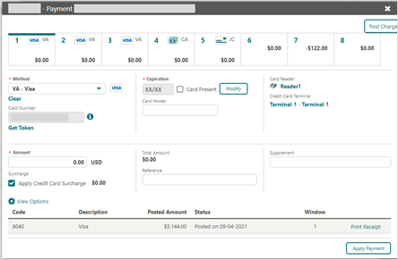 This image shows the payment is processed