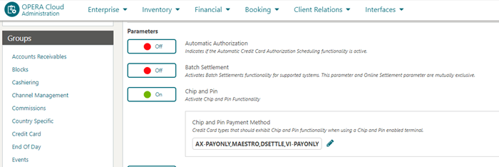 This image shows Payonly added to Chip and Pin Payment Method setting