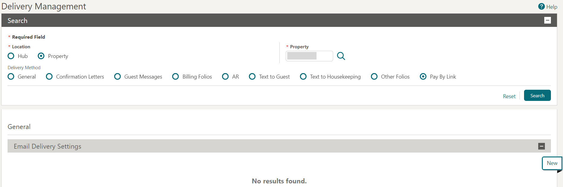 This image shows Delivery Management screen
