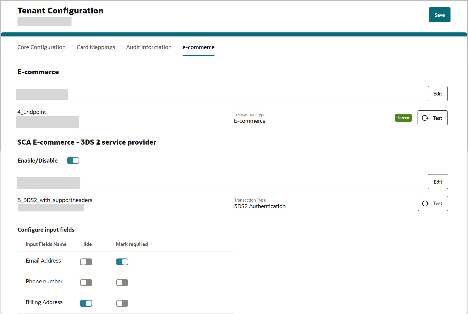 This image shows E-commerce screen appears with mapped endpoints.