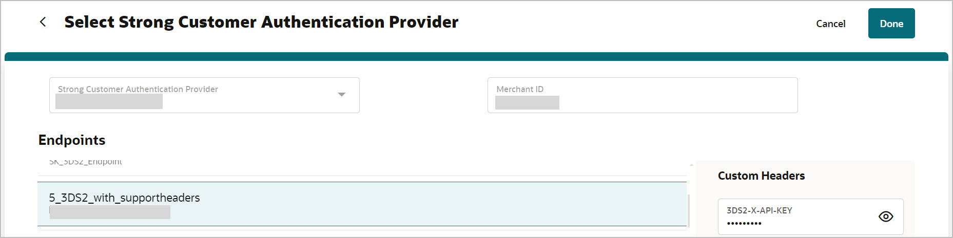This image shows how to select SCA provider.