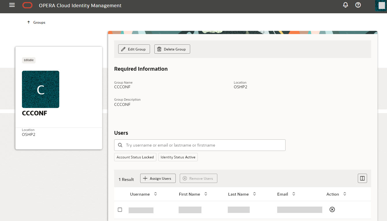 This image shows the user is assigned successfully to the group