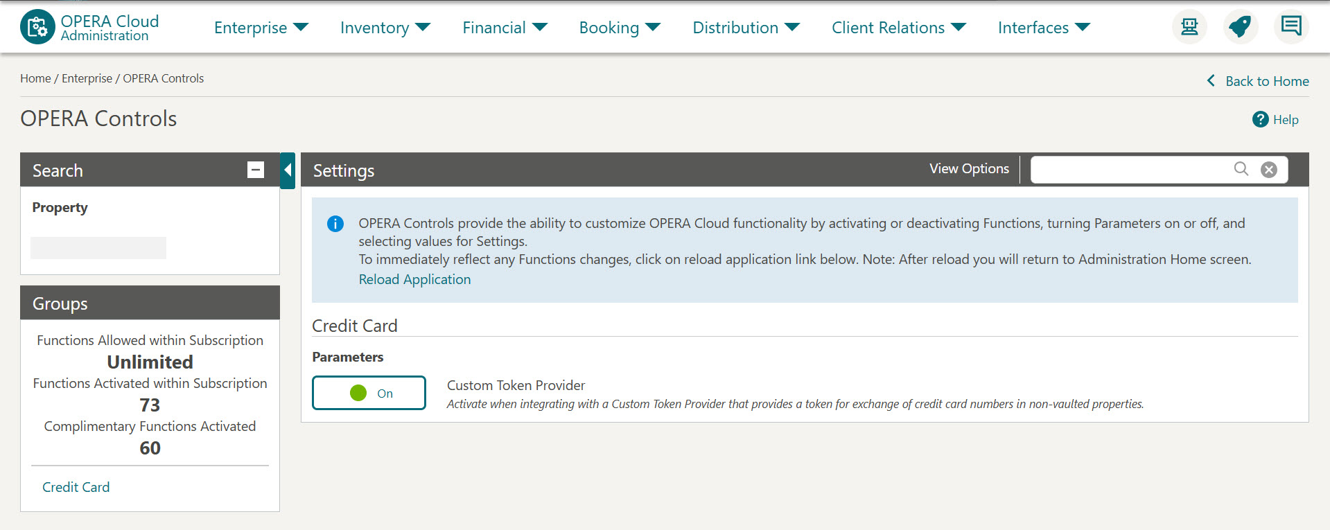 This image shows how to turn ON Custom Token Provider