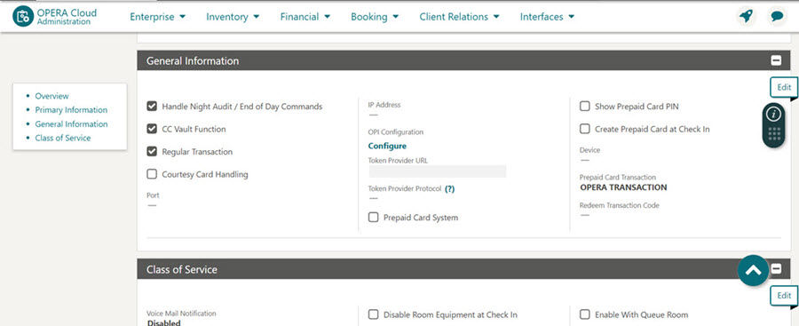 This image shows General Information tab with Configure link