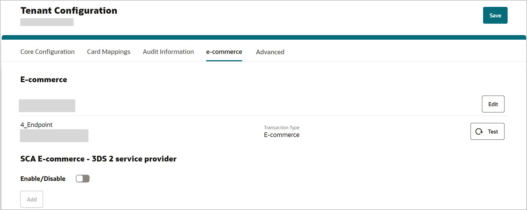 This image shows E-commerce screen appears with mapped endpoints.