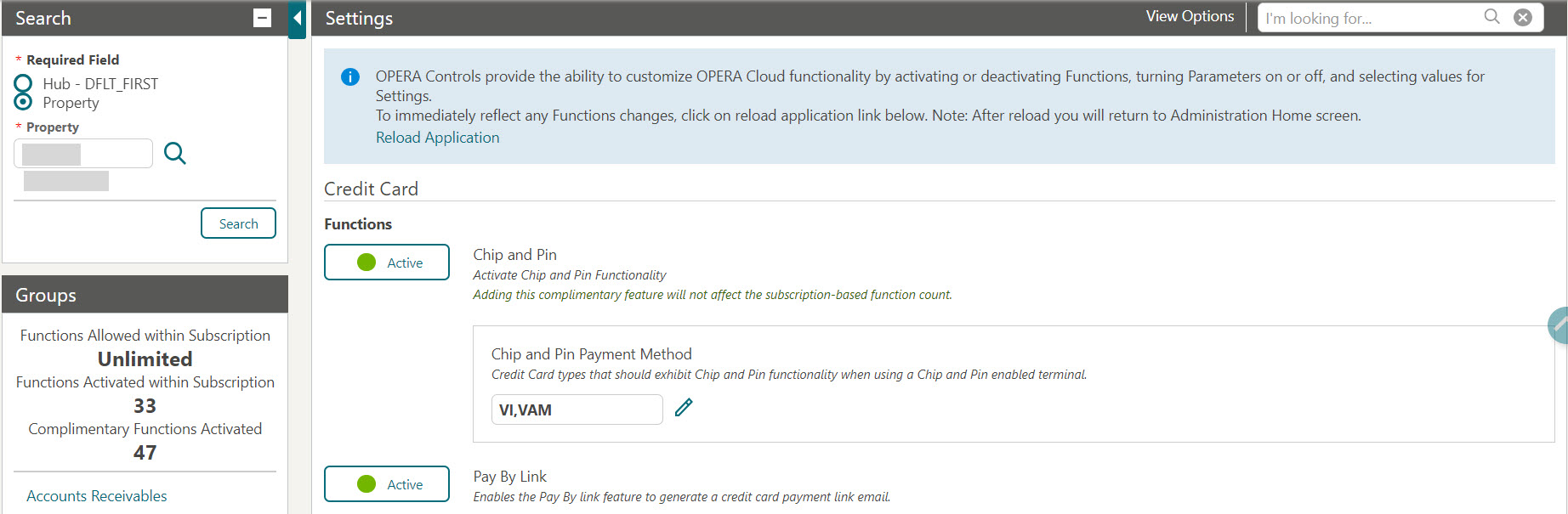 This image shows Pay by link in Active state