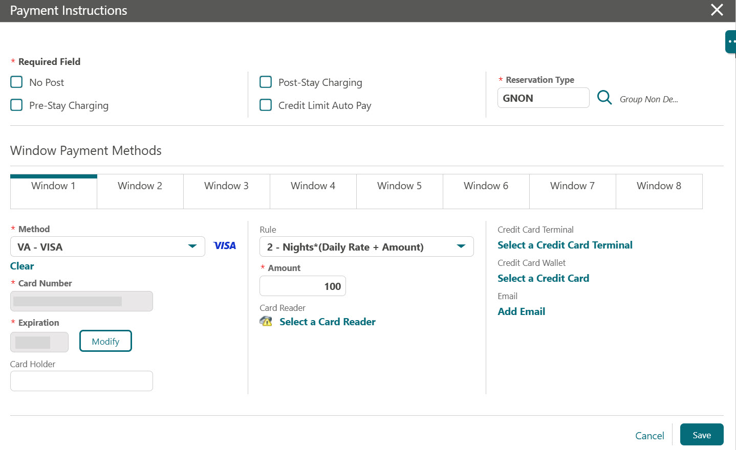 This image shows Payment Instructions screen appears with masked details
