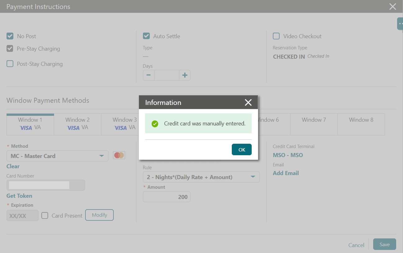 This image shows the entry details of credit card and expiration date