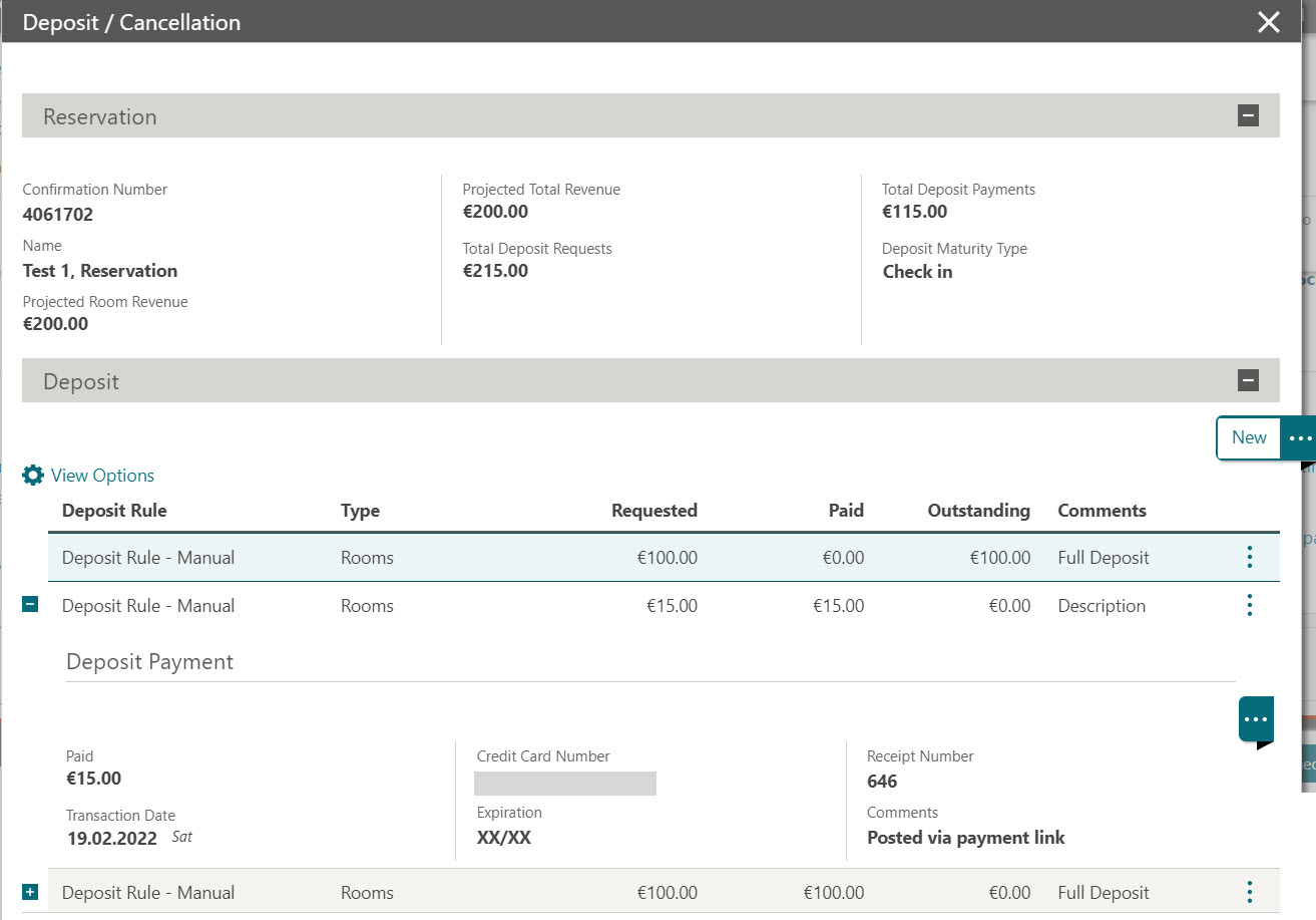 This image shows Payment made using payment link
