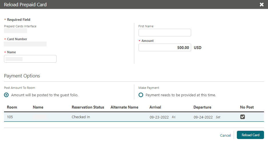 This image shows how to reload a prepaid card
