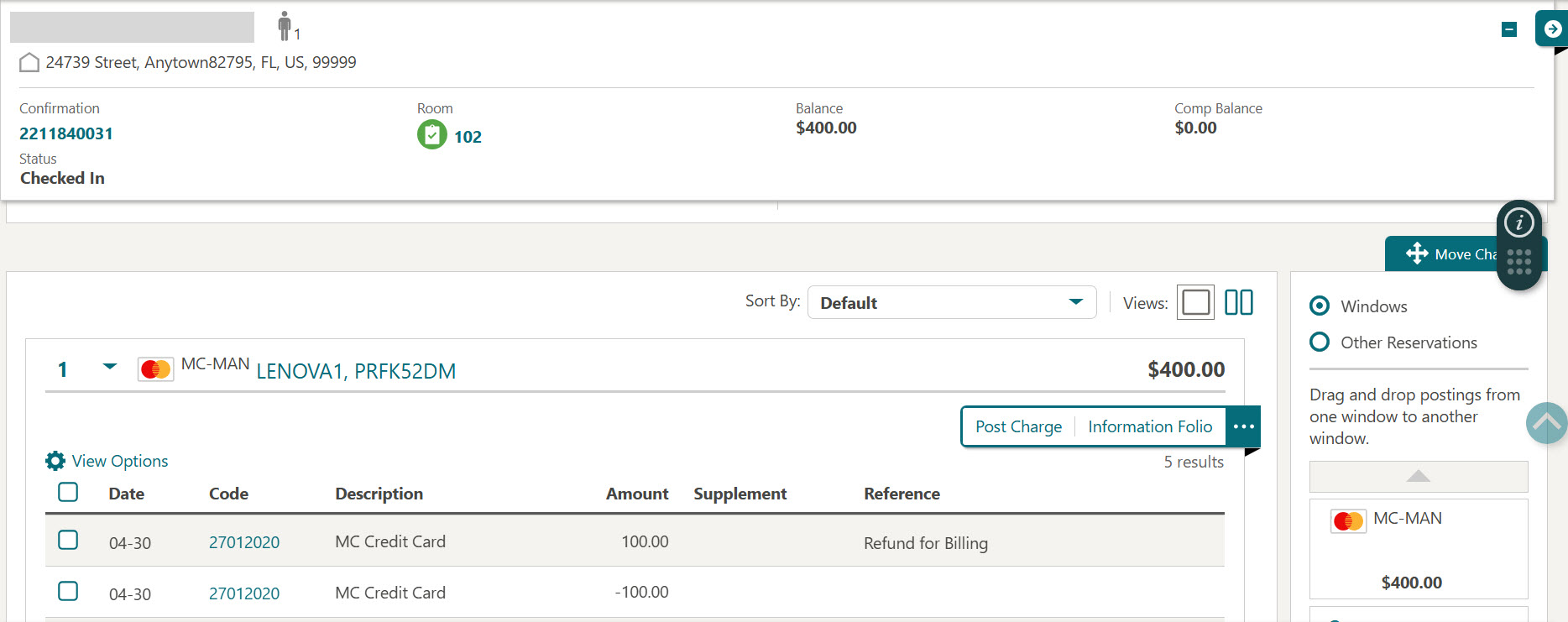 This image shows the payment methods screen