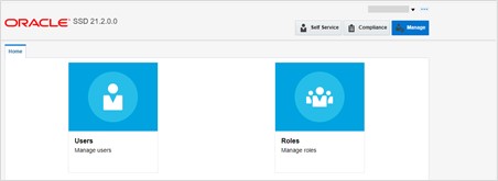 This image shows Oracle Identity Management screen This image shows Oracle Identity Management screen