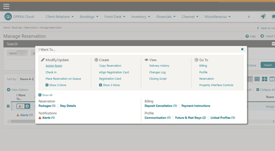 This image shows the I want to menu This image shows the I want to menu