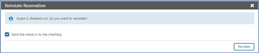 This image shows how to select the check in to the interface This image shows how to select the check in to the interface