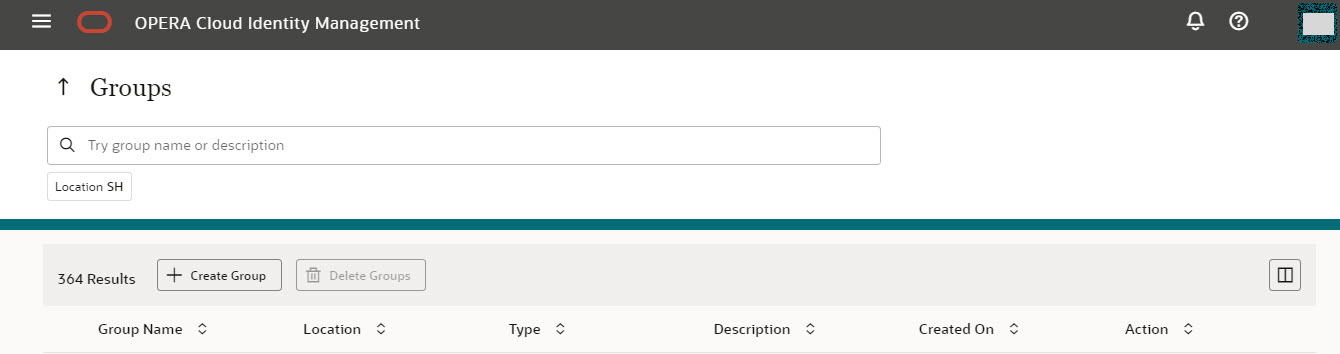 This image shows Groups Information screen This image shows Groups Information screen