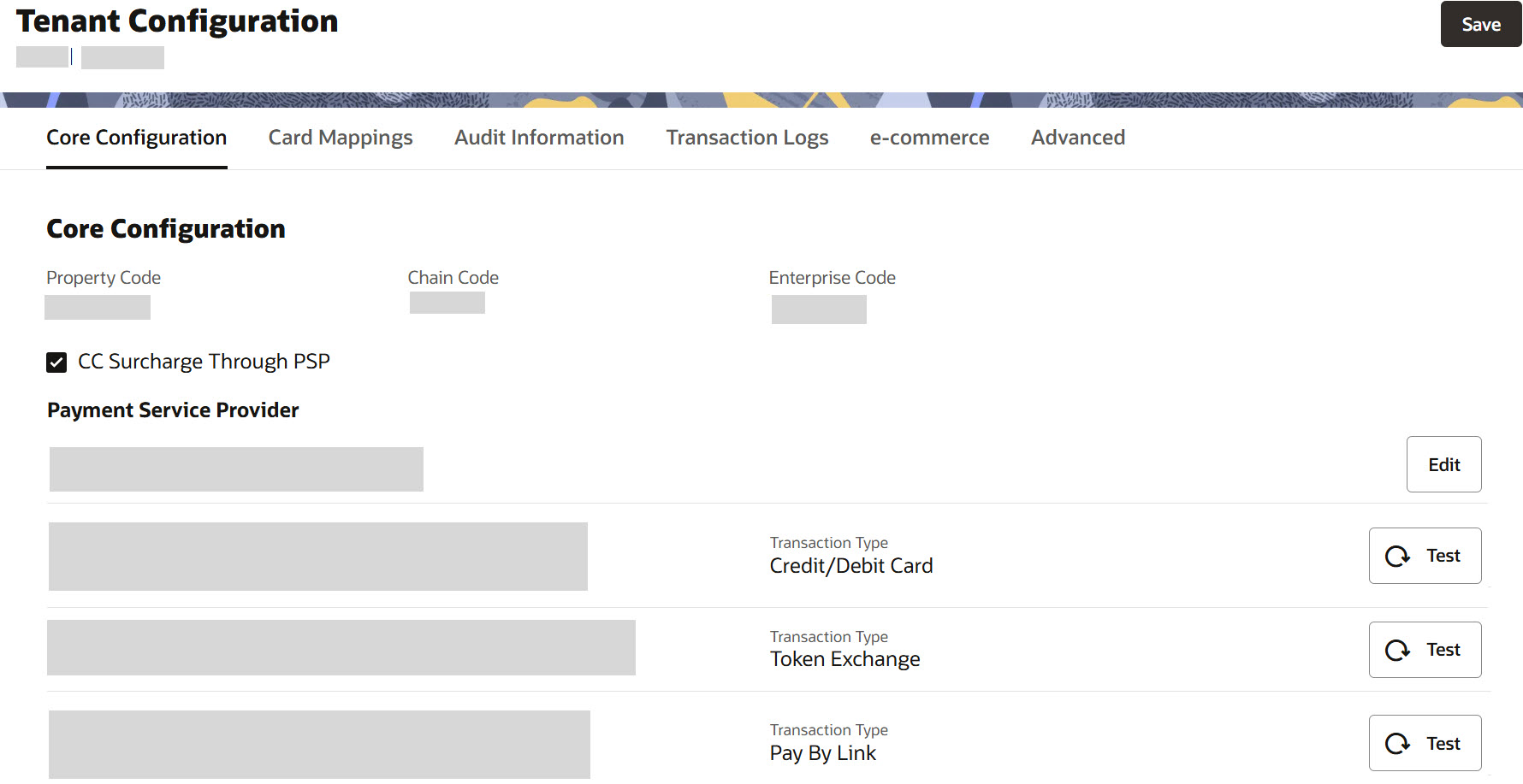 This image shows OPI Cloud Tenant Configuration portal landing screen This image shows OPI Cloud Tenant Configuration portal landing screen