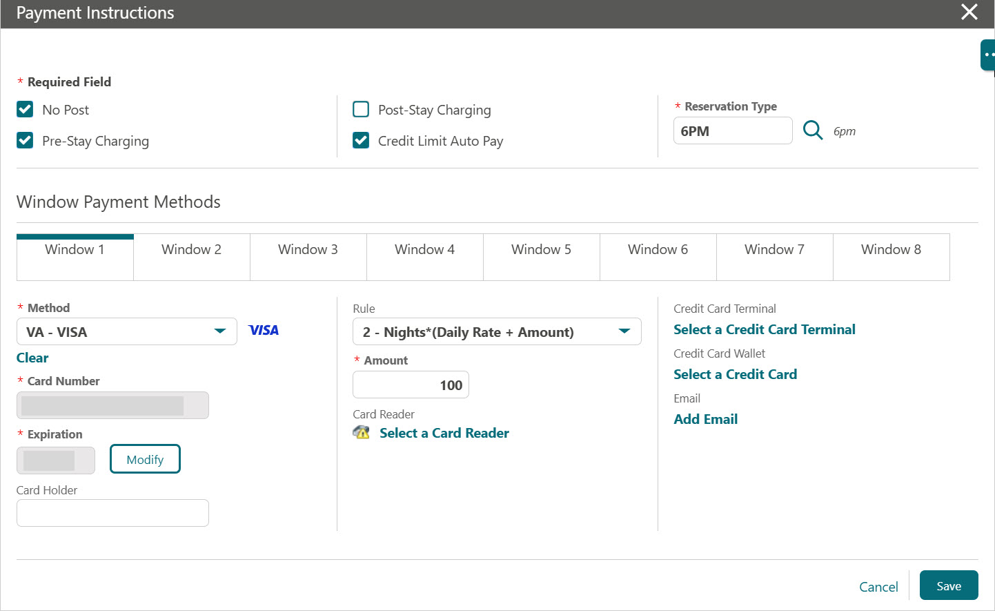 This image shows Payment Instructions screen appears with masked details