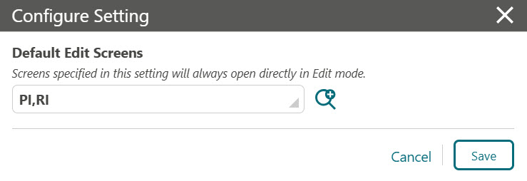 This image shows Configure Settings screen