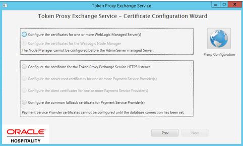 This image shows TPS Certificate configuration wizard. This image shows TPS Certificate configuration wizard.