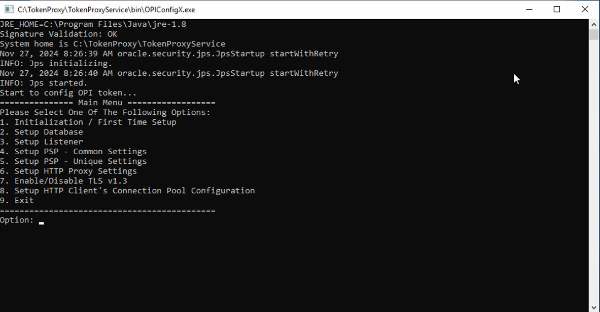 This image shows how to update credentials you want to set in the OPI configuration This image shows how to update credentials you want to set in the OPI configuration