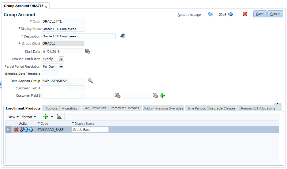 Group Account Enrollment Products