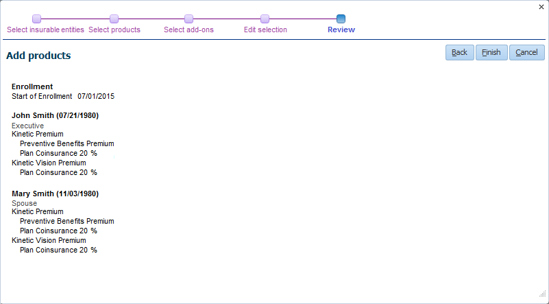 Add products - Review