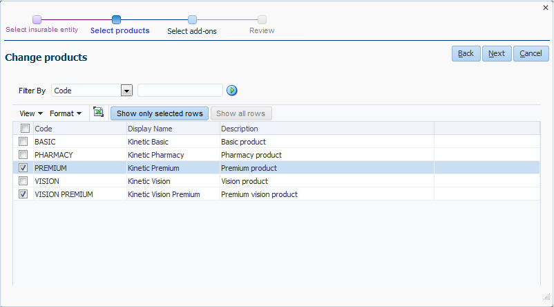 Select products