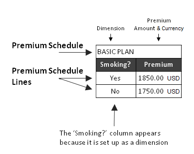 Premium Schedule Example