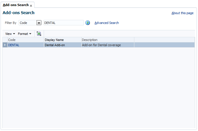 Add-ons Search