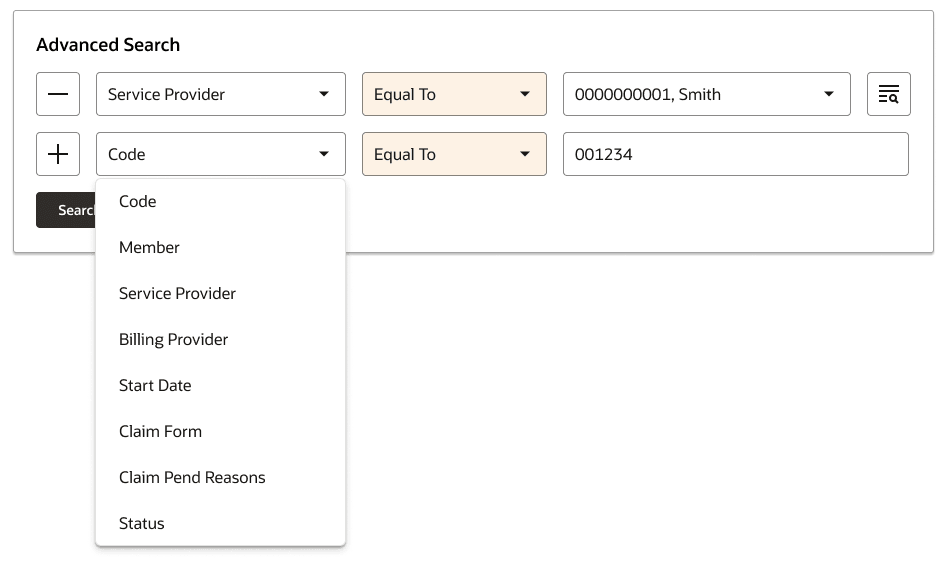 Advanced Search on Multiple Criteria