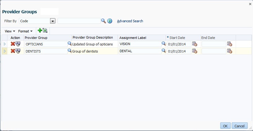 Setup Products Detail Product Provider Groups