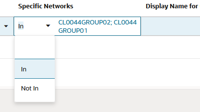 Adding and removing specific networks from a product service defintion