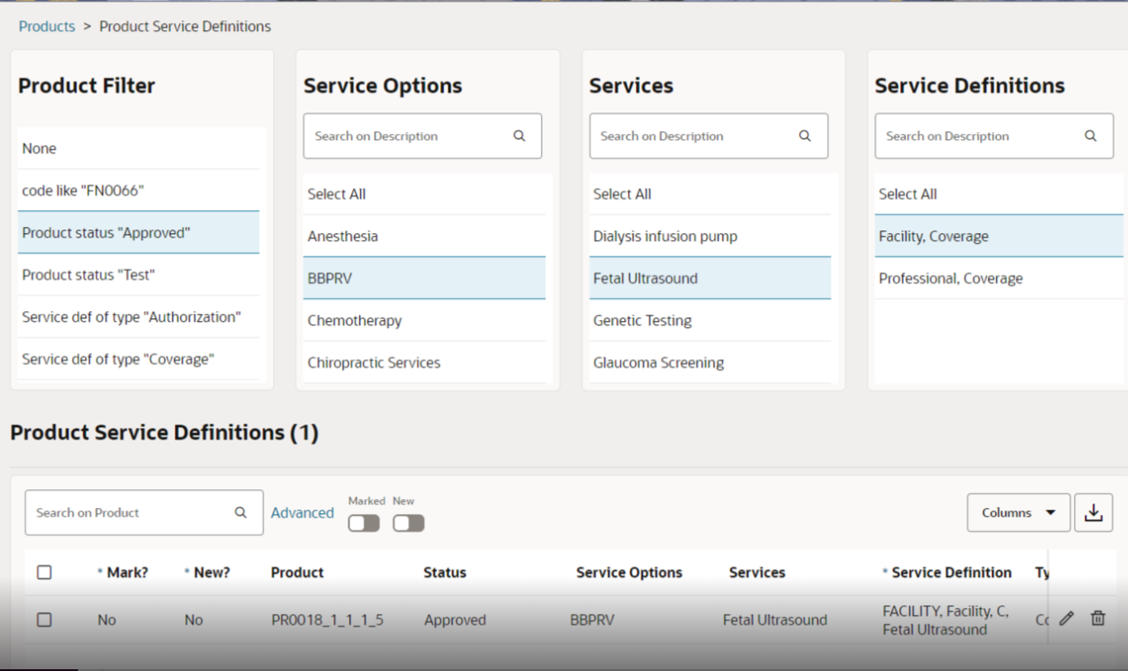 Product Service Definition