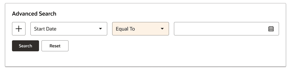 Advanced Search on One Criterion of type date
