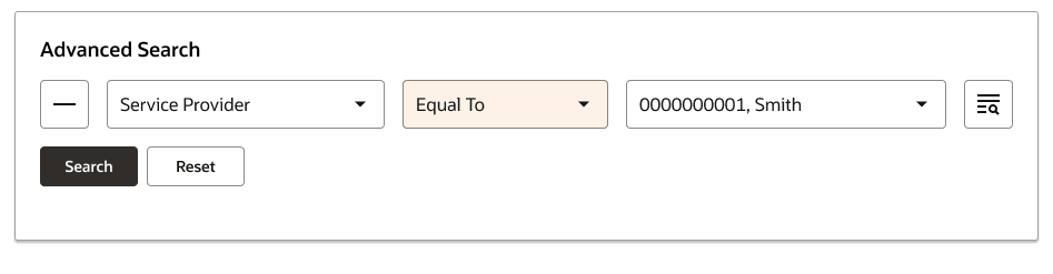 Advanced Search on One Criterion of type reference type - 3