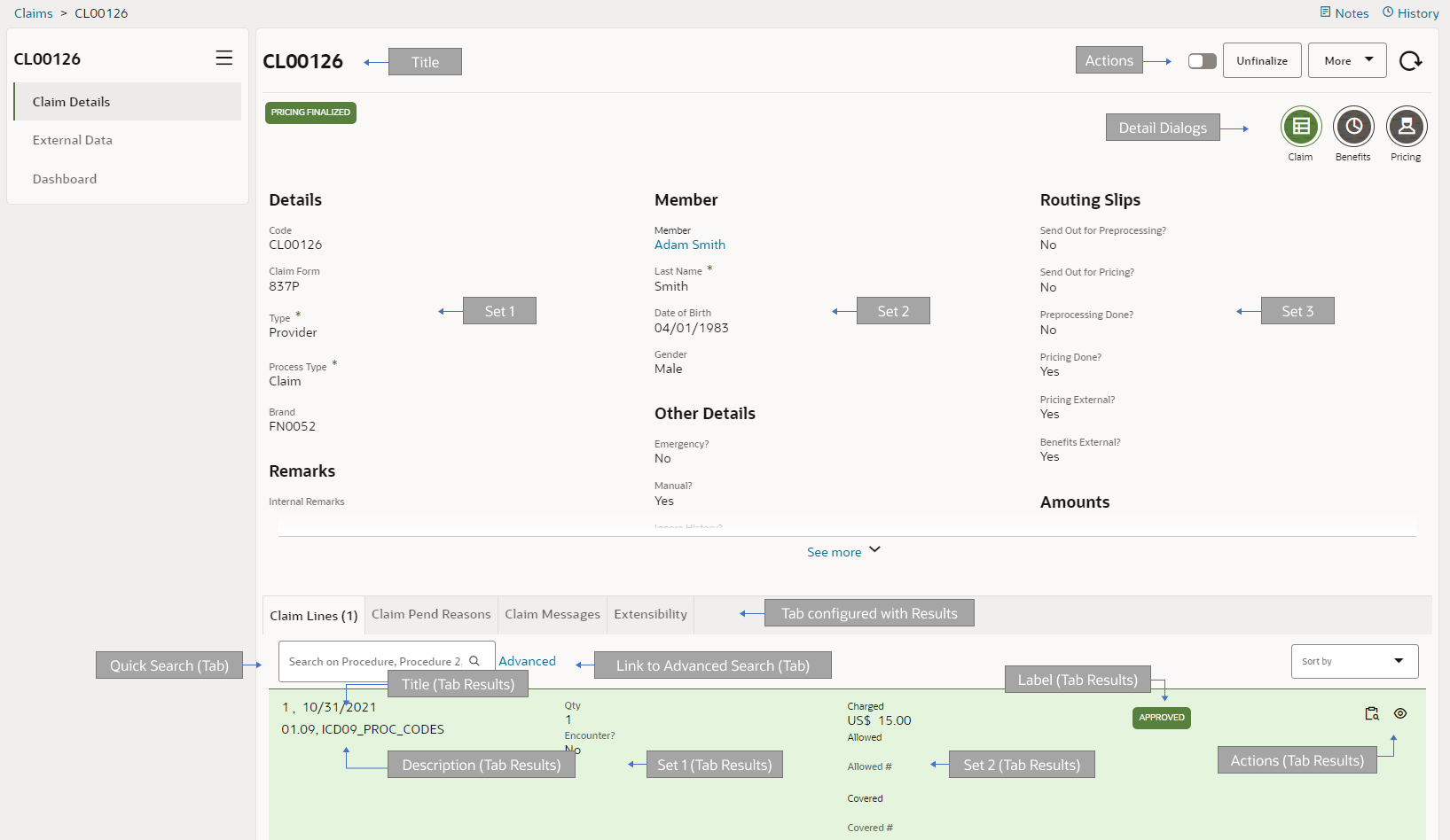 View and Edit Object Recursive Results Tab