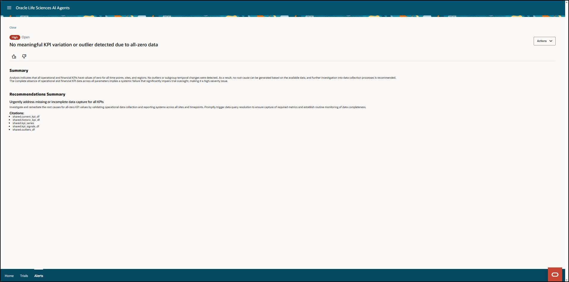 [Alert Name] details page