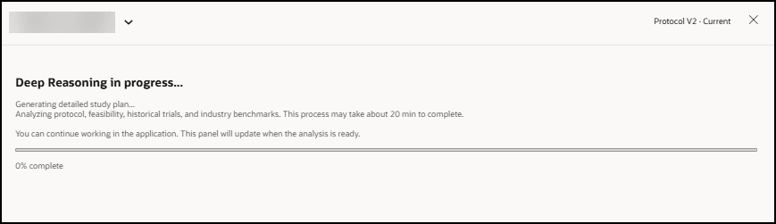 [Trial Name] panel - Generating Plans