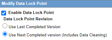 Modify Data Lock Point