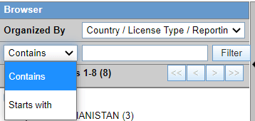 Using Organized By options 2