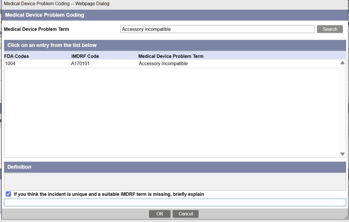 Annex A coding window