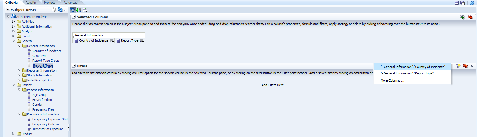 Create a filter screen