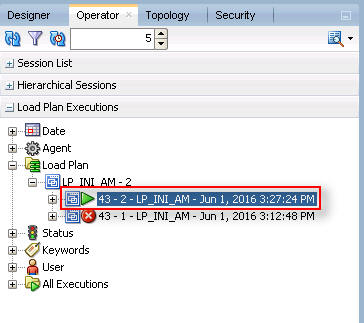 Viewing the Restarted ETL Process Status