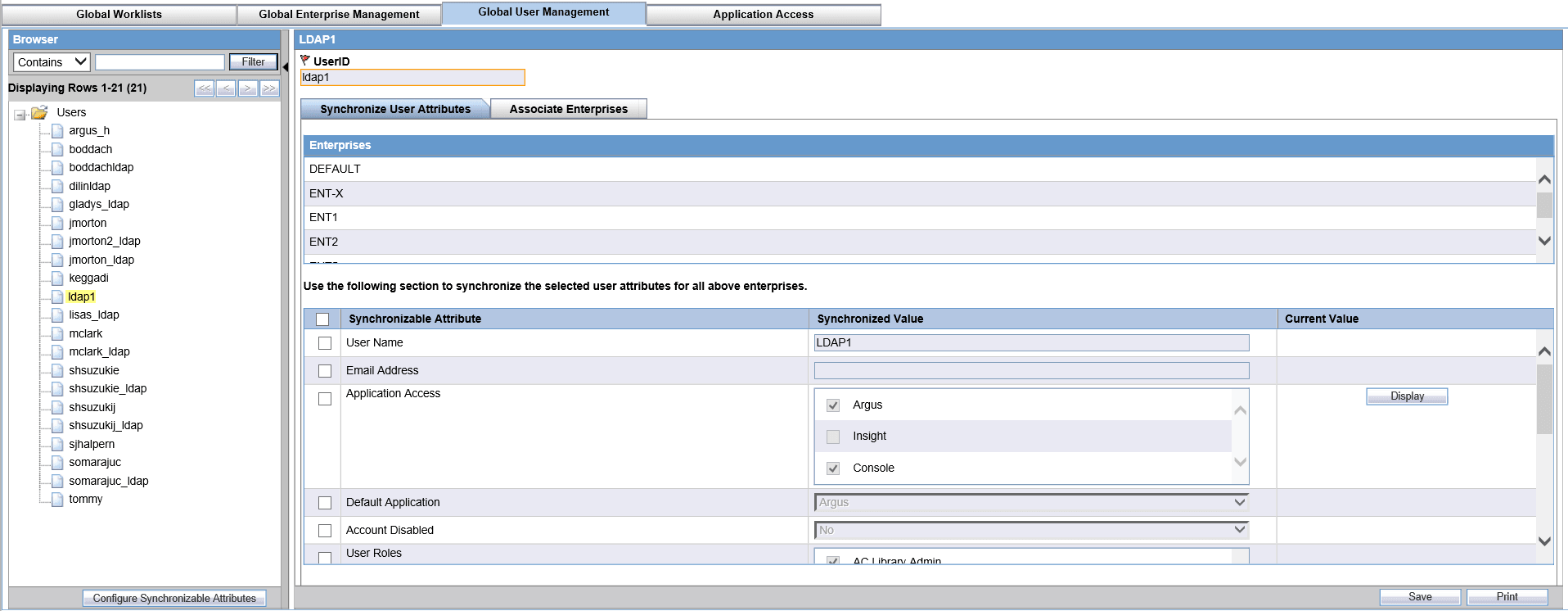 Global User Management