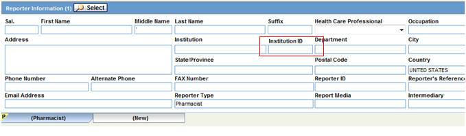 Case Form Report Information section - Sample Output