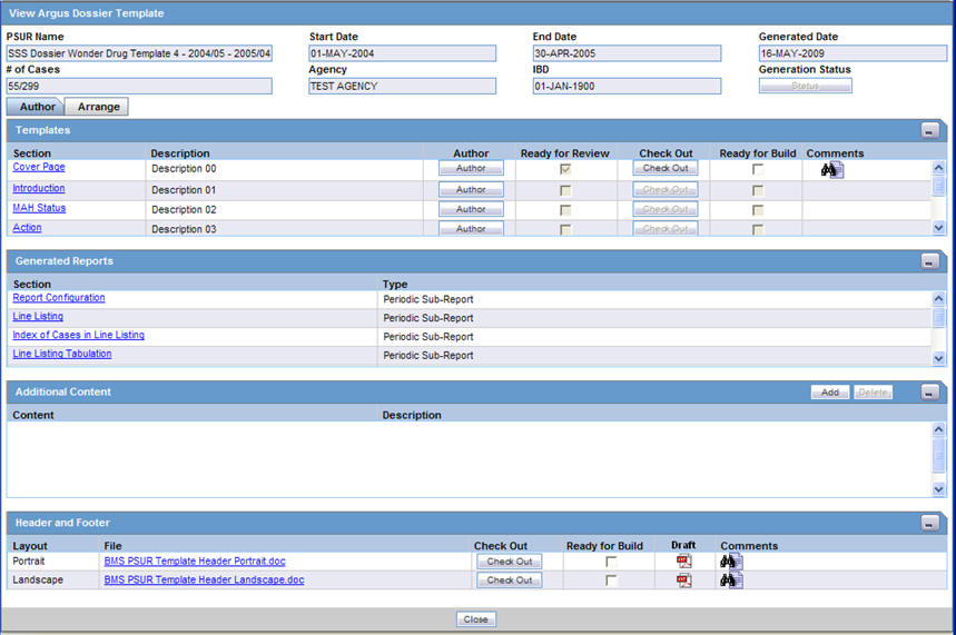 Author tab